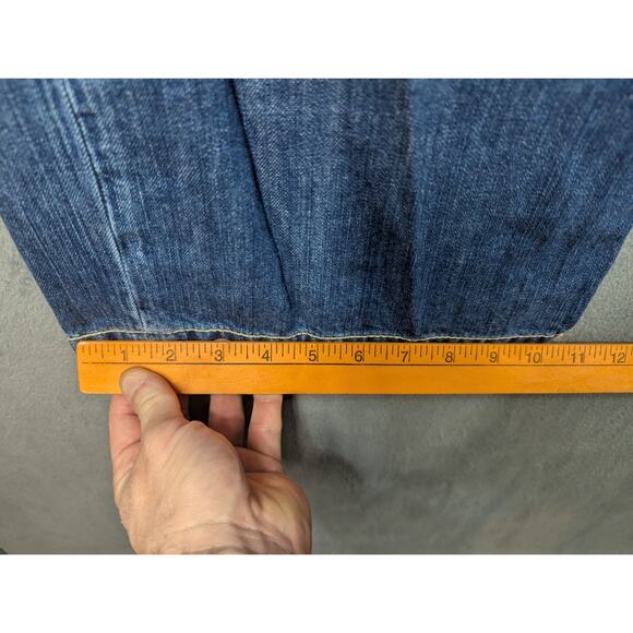 COOGI Mens Jeans Embroidered Leather Pocket Relaxed Size 46×36 Actually 44x35 - Picture 12 of 16